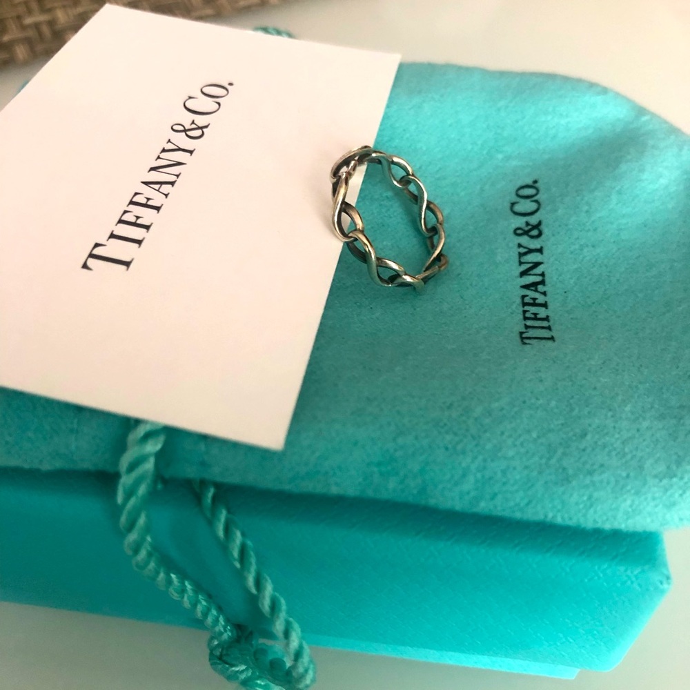 Authentic Tiffany Infinity Ring Size 4